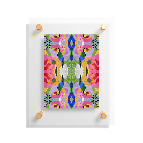 Sewzinski Tropic Toucan Pattern Floating Acrylic Print