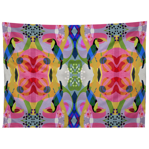 Sewzinski Tropic Toucan Pattern Tapestry