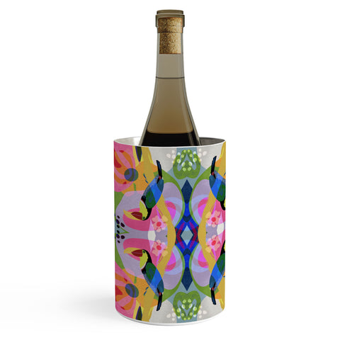Sewzinski Tropic Toucan Pattern Wine Chiller