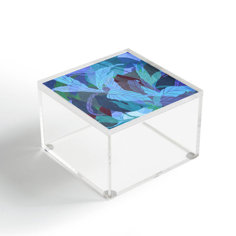 Sewzinski Tropical Tangle Blue Acrylic Box