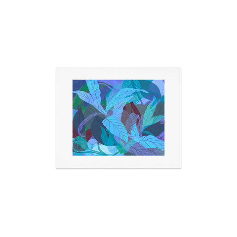 Sewzinski Tropical Tangle Blue Art Print