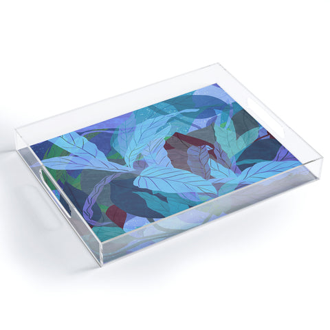 Sewzinski Tropical Tangle Blue Acrylic Tray