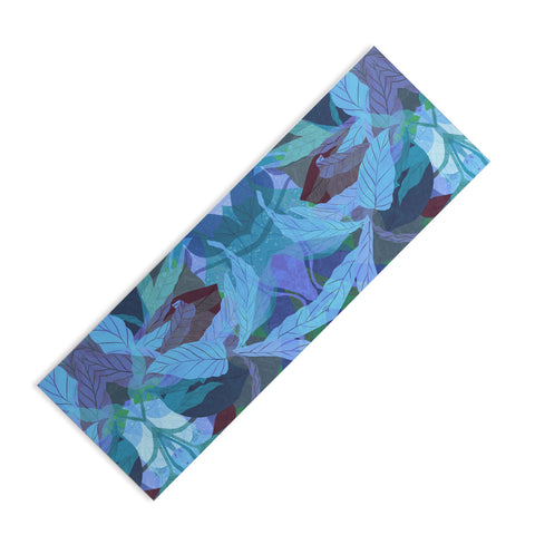 Sewzinski Tropical Tangle Blue Yoga Mat