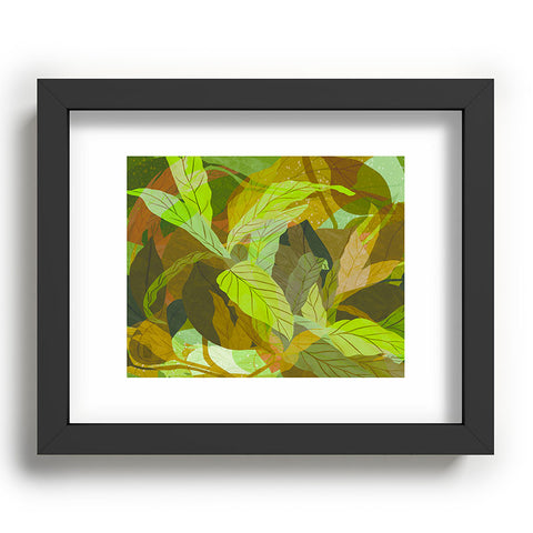 Sewzinski Tropical Tangle Green Recessed Framing Rectangle