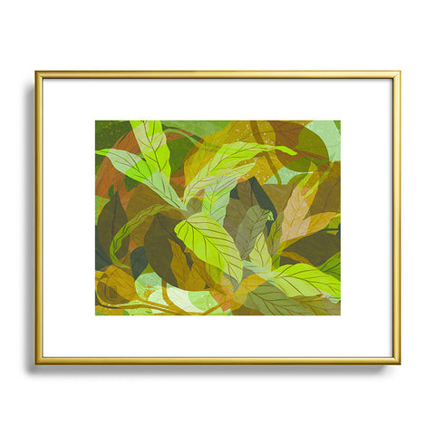 Sewzinski Tropical Tangle Green Metal Framed Art Print
