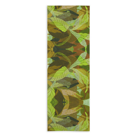 Sewzinski Tropical Tangle Green Yoga Towel
