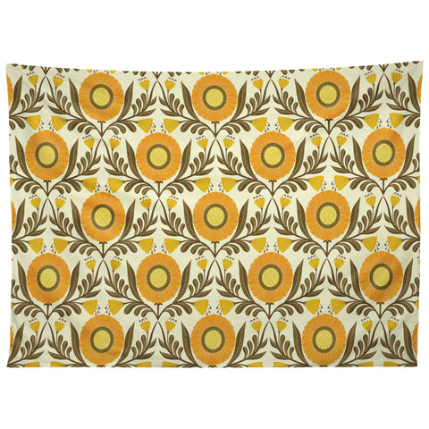 Sewzinski Wallflowers Pattern Yellow Tapestry