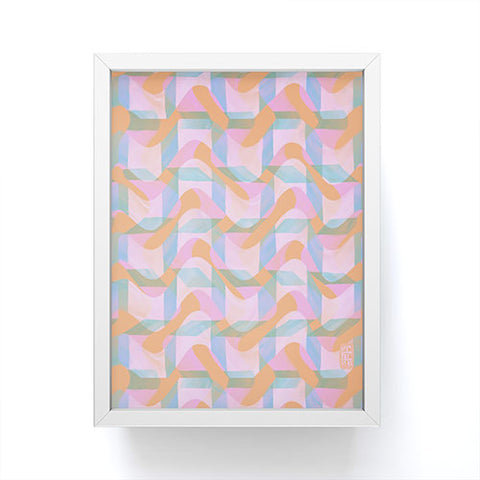 Sewzinski Wobbly Waves Framed Mini Art Print