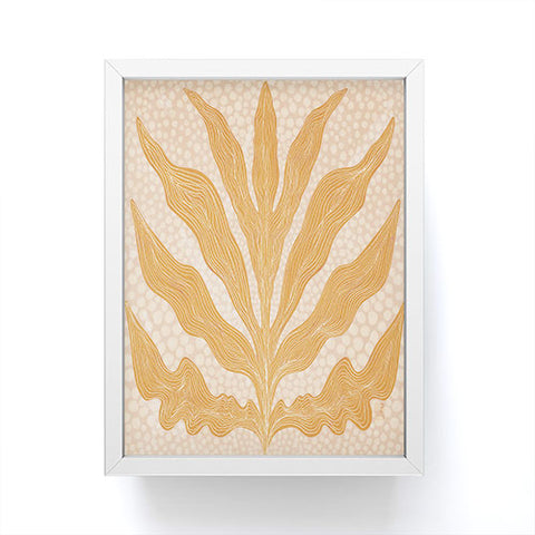 Sewzinski Yellow Seaweed Framed Mini Art Print