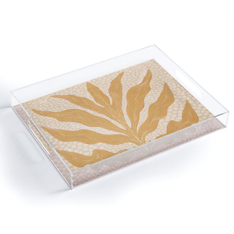 Sewzinski Yellow Seaweed Acrylic Tray