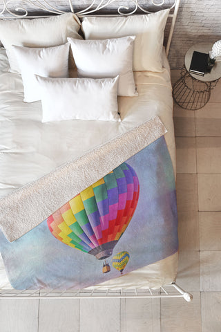 Shannon Clark Adventure Above Fleece Throw Blanket