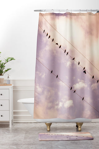 Shannon Clark Angelic Shower Curtain And Mat