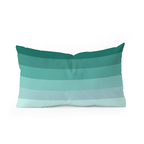 Shannon Clark Aqua Melt Oblong Throw Pillow