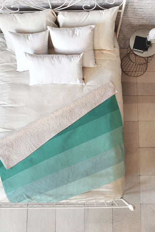 Shannon Clark Aqua Melt Fleece Throw Blanket