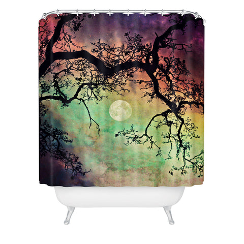 Shannon Clark Aurora Moon Shower Curtain