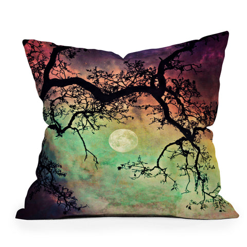Shannon Clark Aurora Moon Throw Pillow