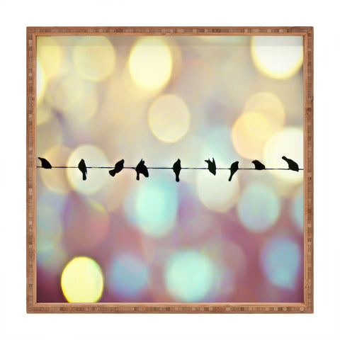 Shannon Clark Birds And Bokeh Square Tray