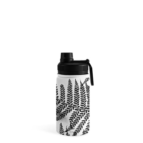 Shannon Clark Black and White Fern Water Bottle