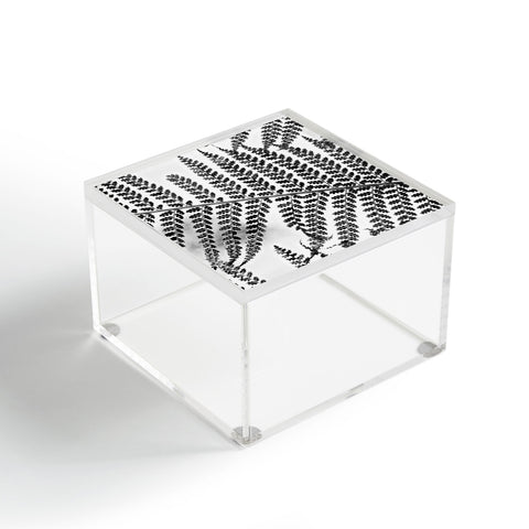 Shannon Clark Black and White Fern Acrylic Box