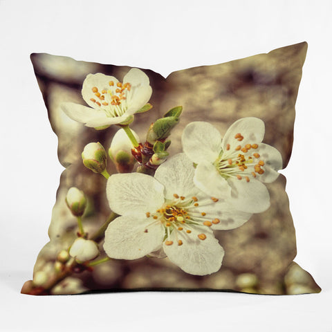 Shannon Clark Blossoms 3 Throw Pillow