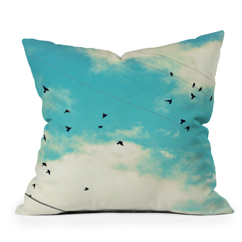 Shannon Clark Blue Skies Ahead Throw Pillow