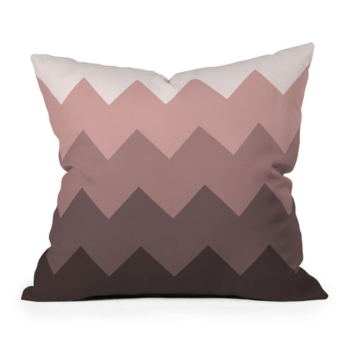 Shannon Clark Blushing Peaks Throw Pillow