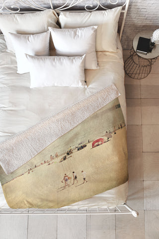 Shannon Clark Boys Of Summer Fleece Throw Blanket