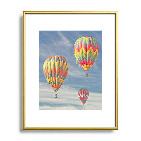 Shannon Clark Bright Balloons Metal Framed Art Print