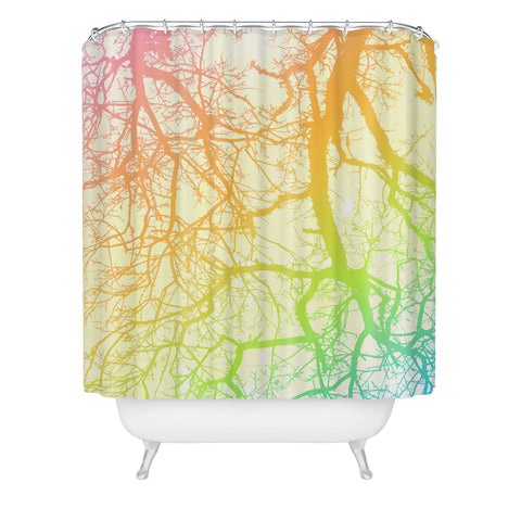 Shannon Clark Bright Branches Shower Curtain