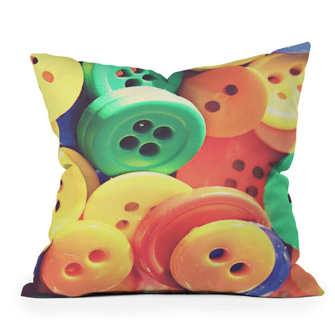 Shannon Clark Buttons Throw Pillow