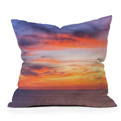 Shannon Clark Coastal Sunset Throw Pillow