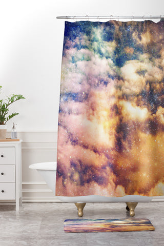 Shannon Clark Cosmic Shower Curtain And Mat