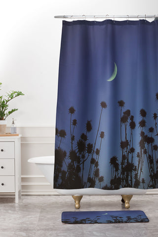 Shannon Clark Crescent Moon Shower Curtain And Mat
