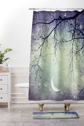 Shannon Clark Diamonds In The Sky Shower Curtain And Mat