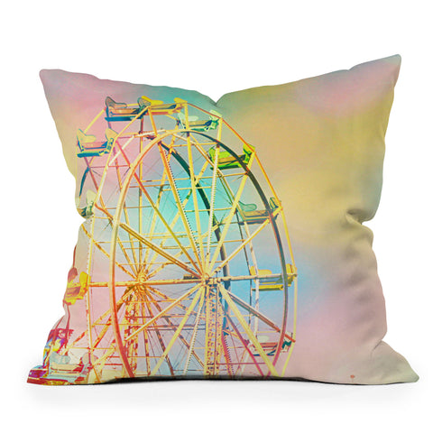 Shannon Clark Ferris Wheel Fun Throw Pillow