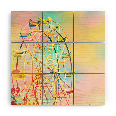 Shannon Clark Ferris Wheel Fun Wood Wall Mural