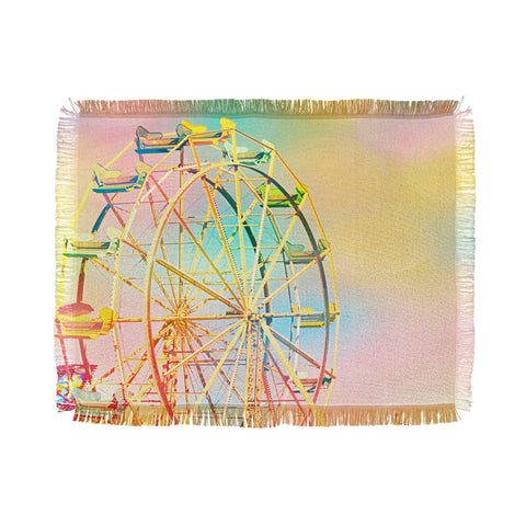 Shannon Clark Ferris Wheel Fun Throw Blanket