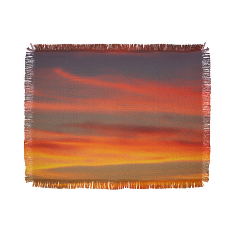 Shannon Clark Fire in the Sky Throw Blanket