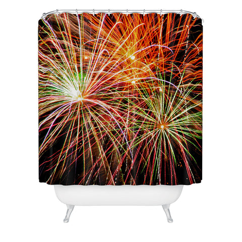 Shannon Clark Fireworks Shower Curtain