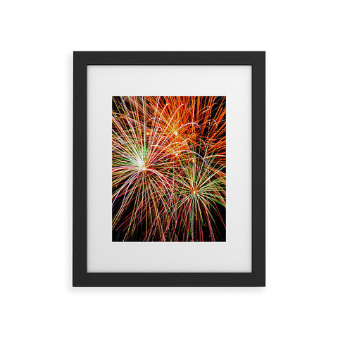 Shannon Clark Fireworks Framed Art Print