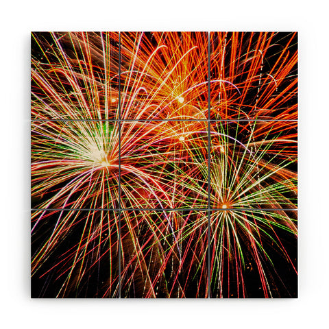 Shannon Clark Fireworks Wood Wall Mural