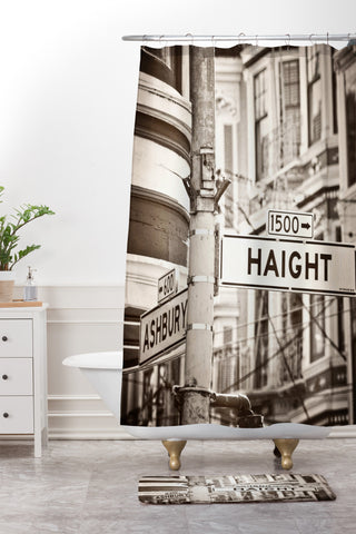 Shannon Clark Hangin On Haight Shower Curtain And Mat
