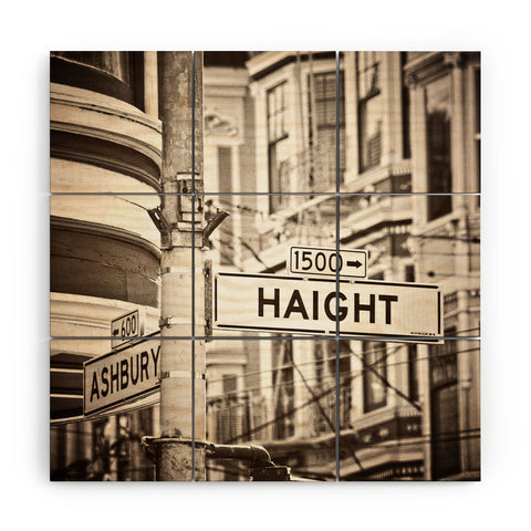 Shannon Clark Hangin On Haight Wood Wall Mural