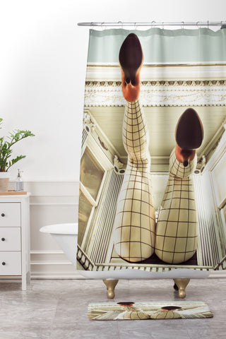 Shannon Clark Hey Sexy Shower Curtain And Mat