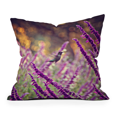 Shannon Clark Hummingbird 2 Throw Pillow