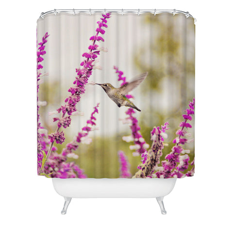 Shannon Clark Hummingbird 3 Shower Curtain
