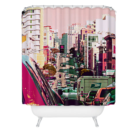 Shannon Clark Hustle And Bustle Shower Curtain
