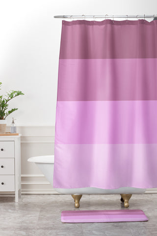 Shannon Clark Lavender Ombre Shower Curtain And Mat