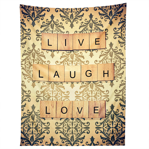Shannon Clark Live Laugh Love Tapestry