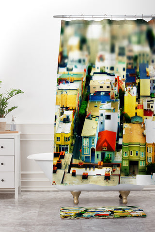 Shannon Clark Mini City Shower Curtain And Mat